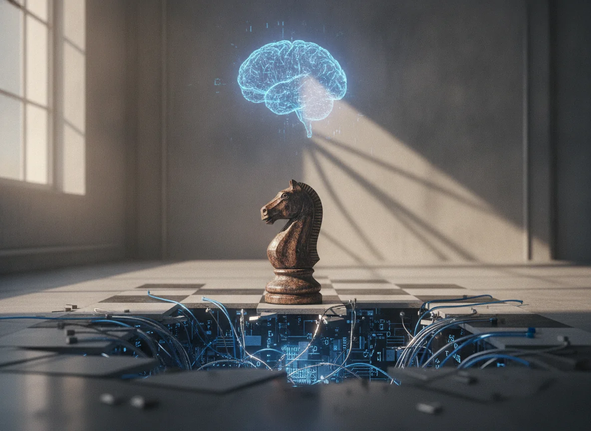 AI-generated conceptual illustration for the lesson: Worries about Dangerous AI