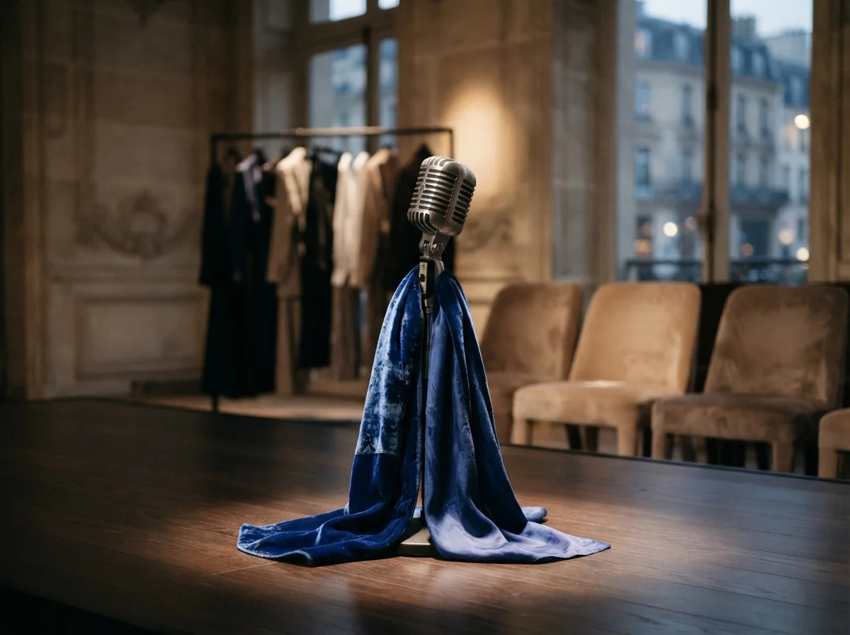 AI-generated conceptual illustration for the lesson: Celine Dion's Surprise Performance at Paris Fashion Week