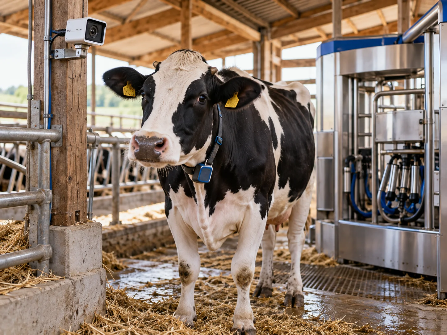 AI-generated conceptual illustration for the lesson: New Technology Changes Life on Farms