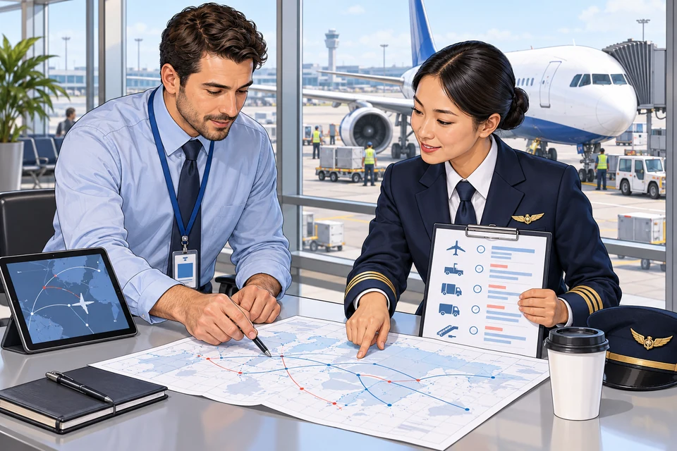 Aviation English: illustration from the revised learner book.