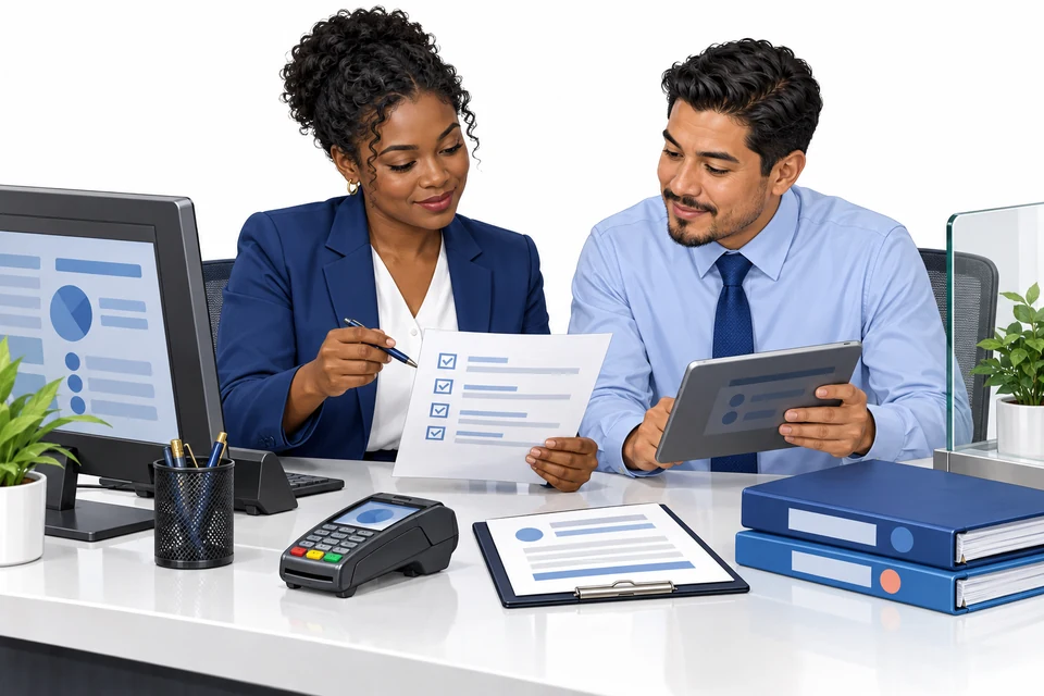 Banking Operations English: illustration from the revised learner book.