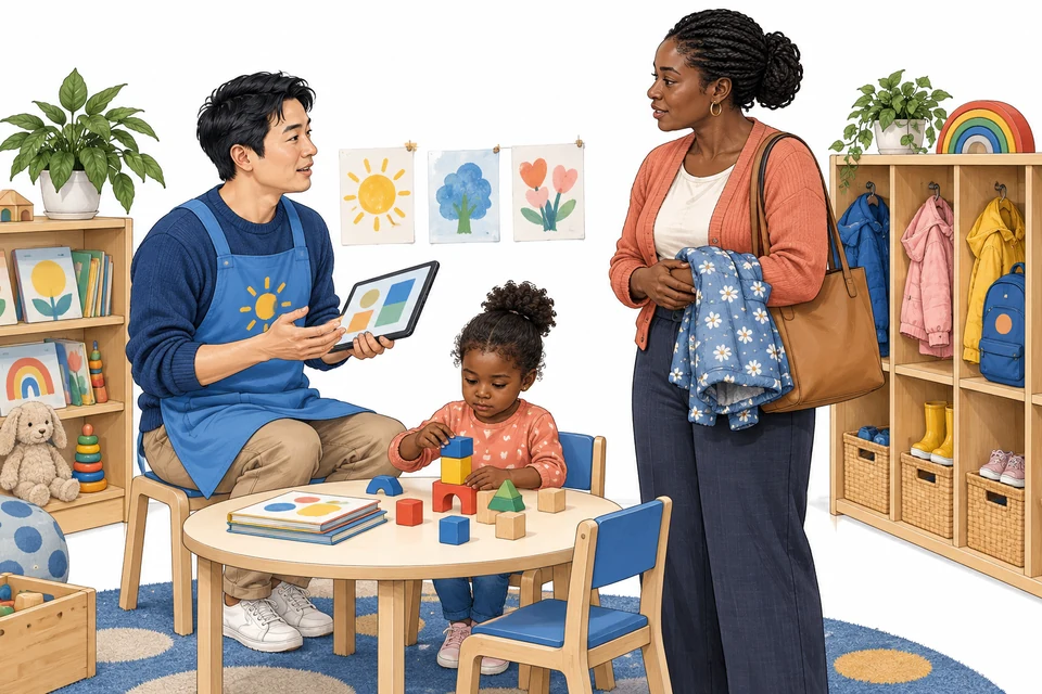 Childcare and Early Education English: illustration from the revised learner book.