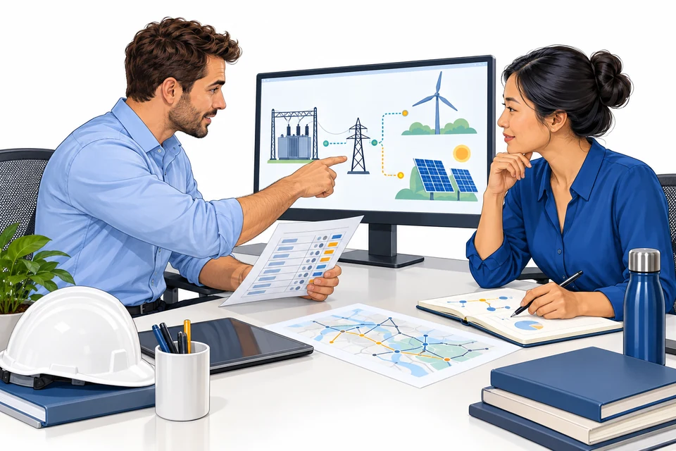 Energy and Utilities English: illustration from the revised learner book.