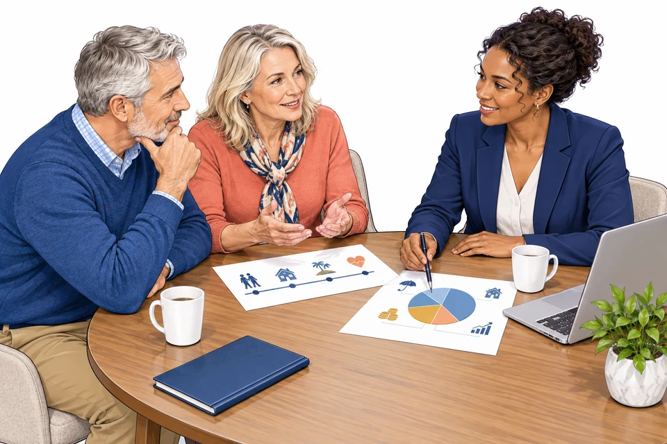 Financial Advice English: illustration from the revised learner book.