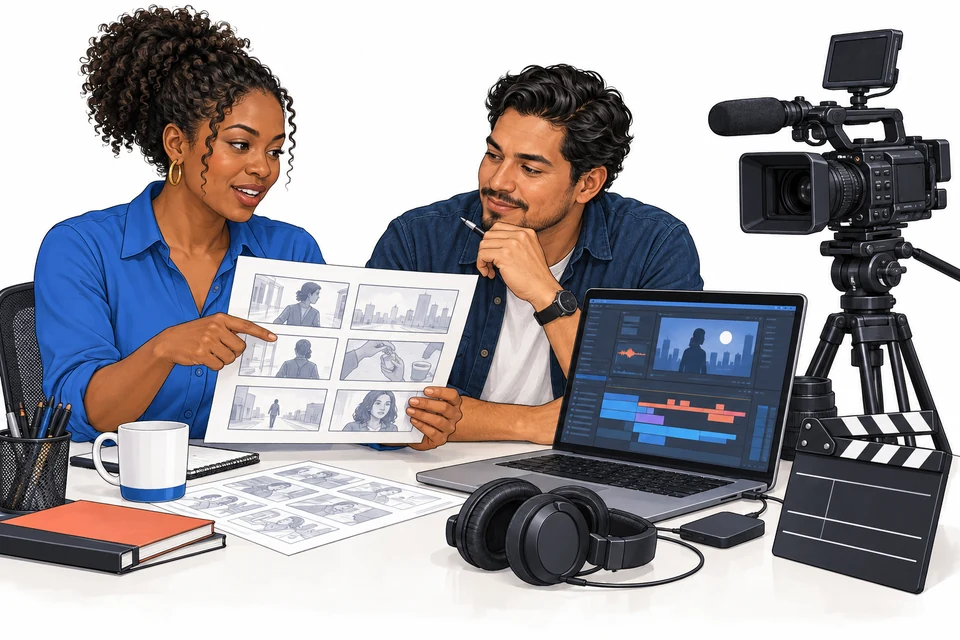 Media and Entertainment English: illustration from the revised learner book.
