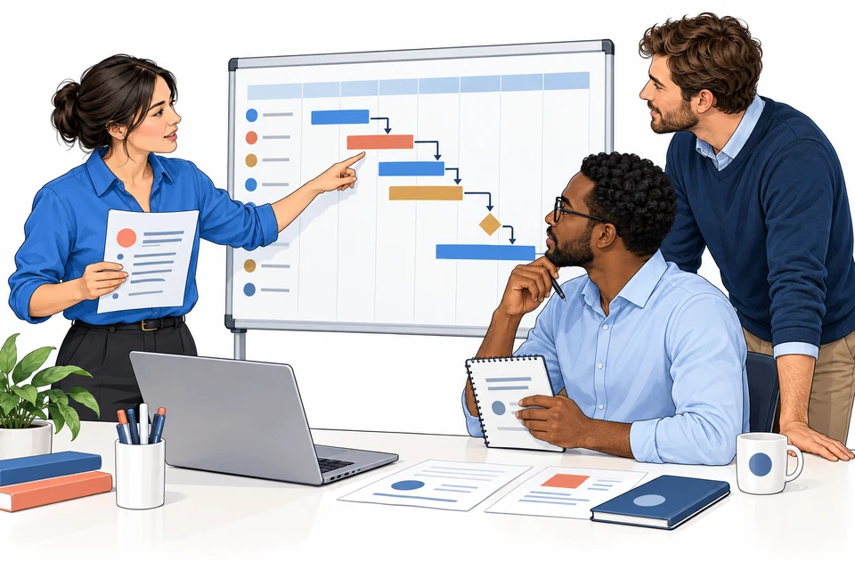 Project Management English: illustration from the revised learner book.