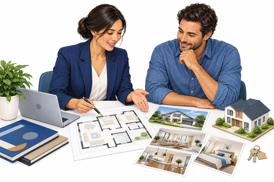 Real Estate English: illustration from the revised learner book.