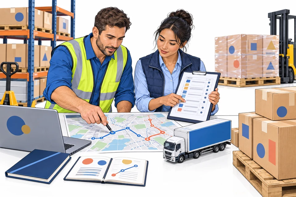 Supply Chain and Logistics English: illustration from the revised learner book.