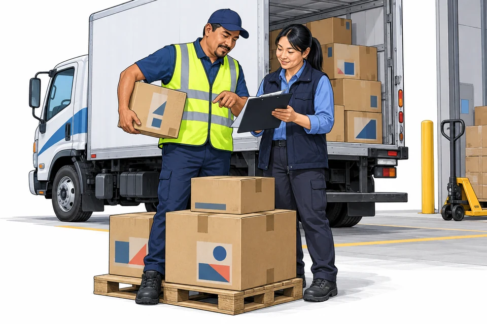 Truck and Delivery Driver English: illustration from the revised learner book.