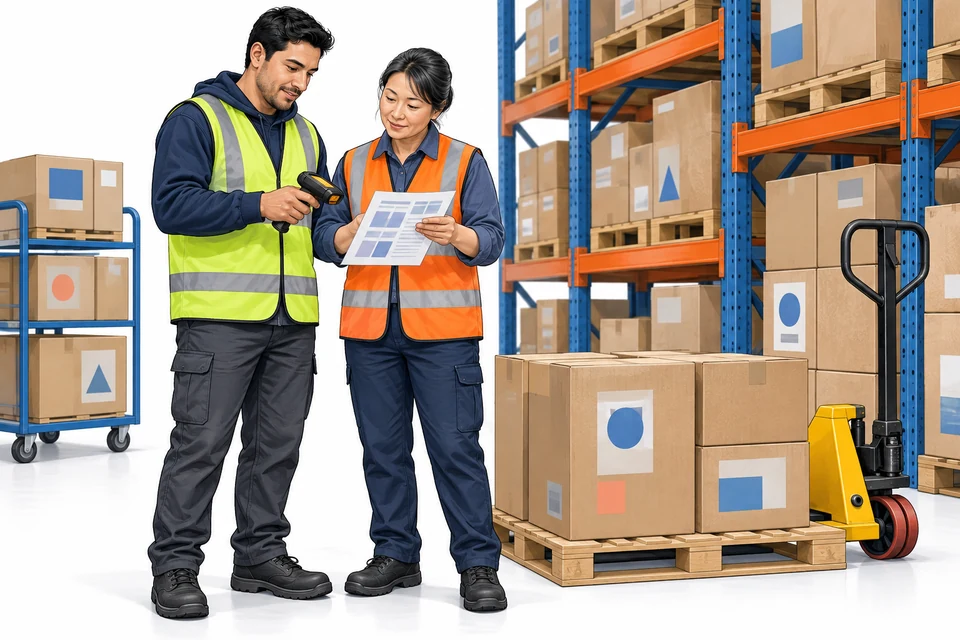 Warehouse and Distribution English: illustration from the revised learner book.